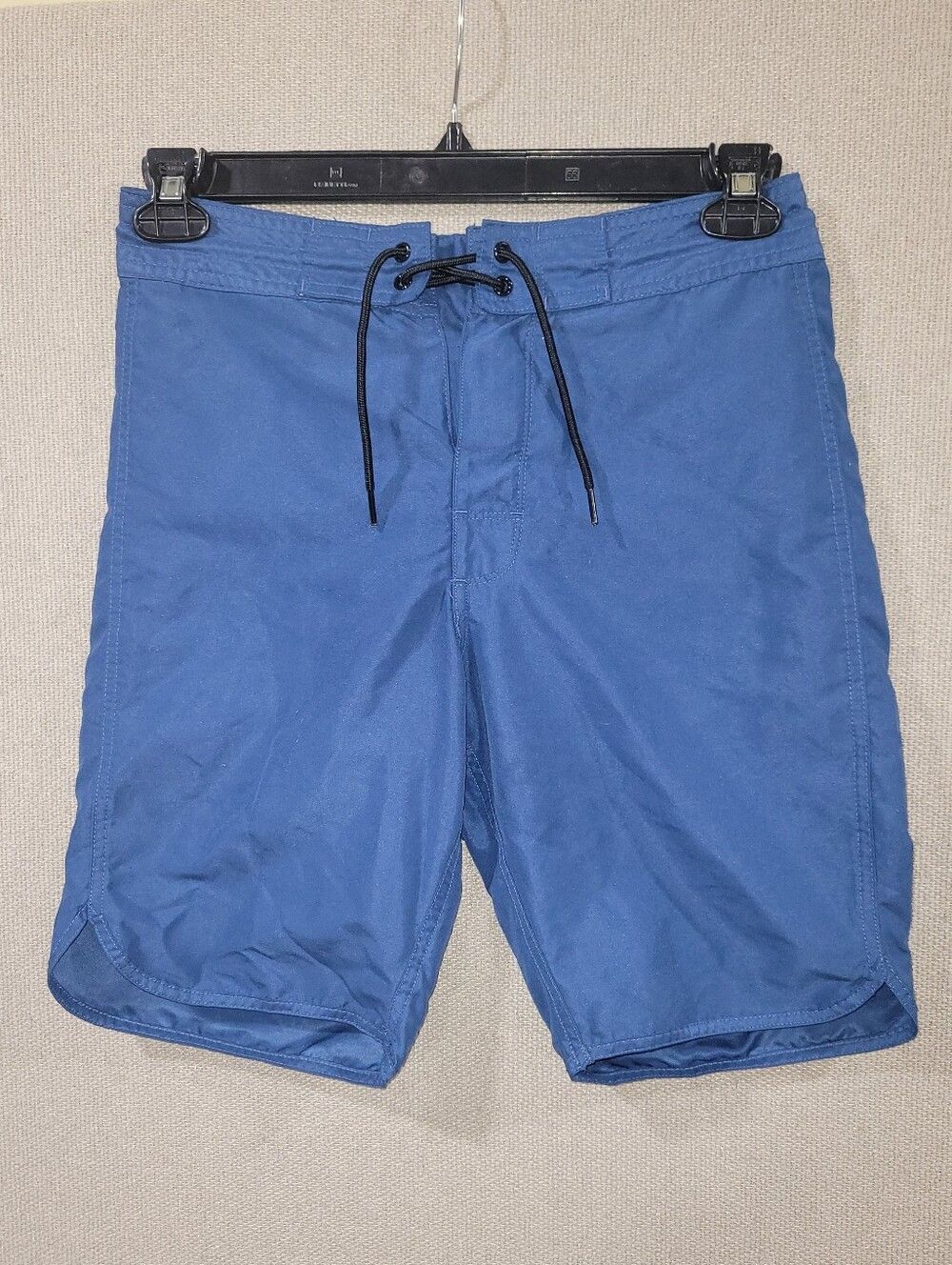 Old Navy Size 28 Blue with Black Drawstring Swim Trunk Board Shorts